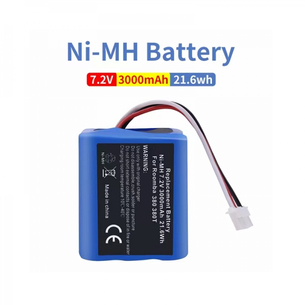 Ni-MH AA 7.2V 3000mAh 21.6Wh Battery