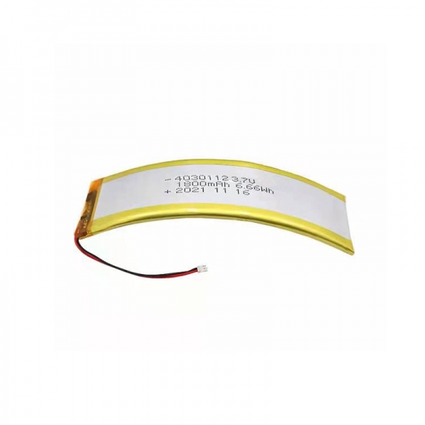 Curved LiPO-4030112 3.7V 1800mAh Battery