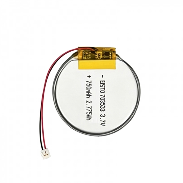703533 Round Battery 750mAh 3.7V Li-polymer