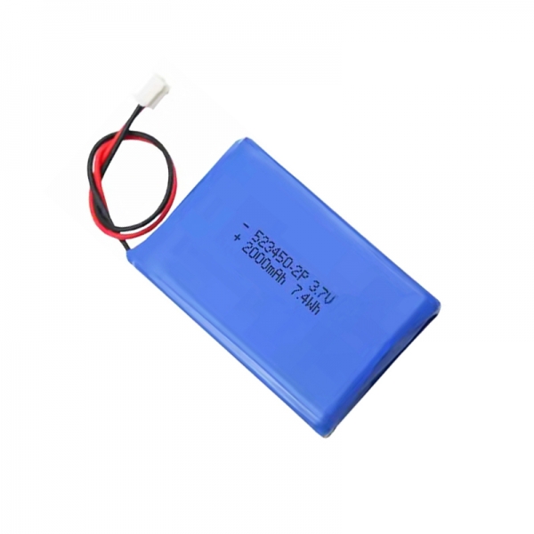 523450-2P Li Polymer 3.7V 2000mAh Battery