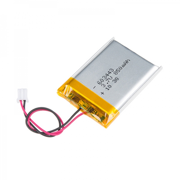 603443 3.7V 850mAh lipo battery