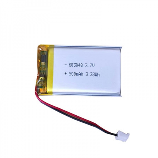 Li Polymer 3.7V 900mAh 603048 Battery