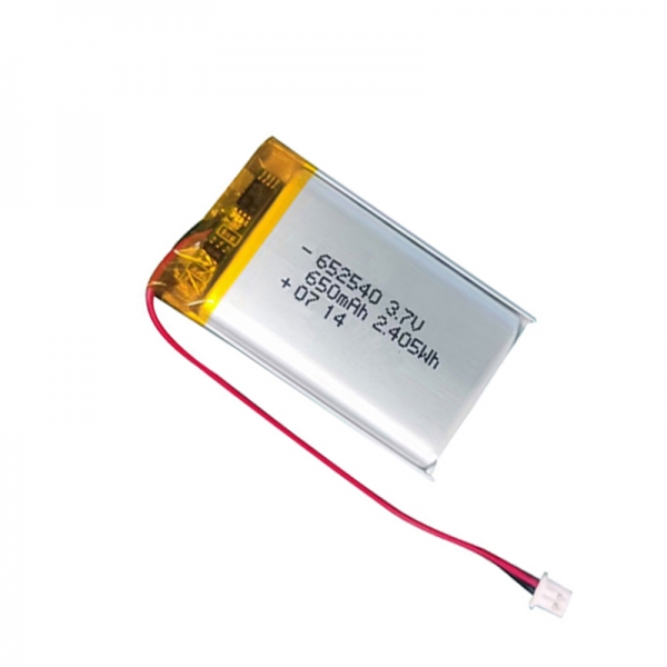 Li Polymer 3.7V 650mAh 652540 Battery